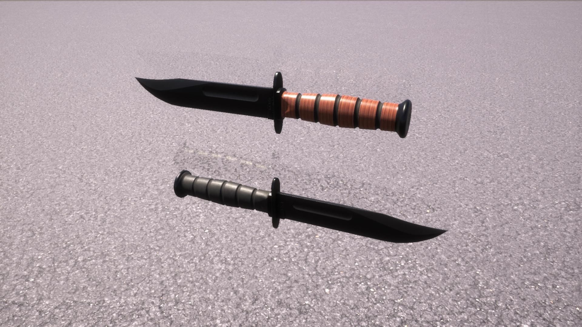 KA-BAR Low-poly 3D model_6