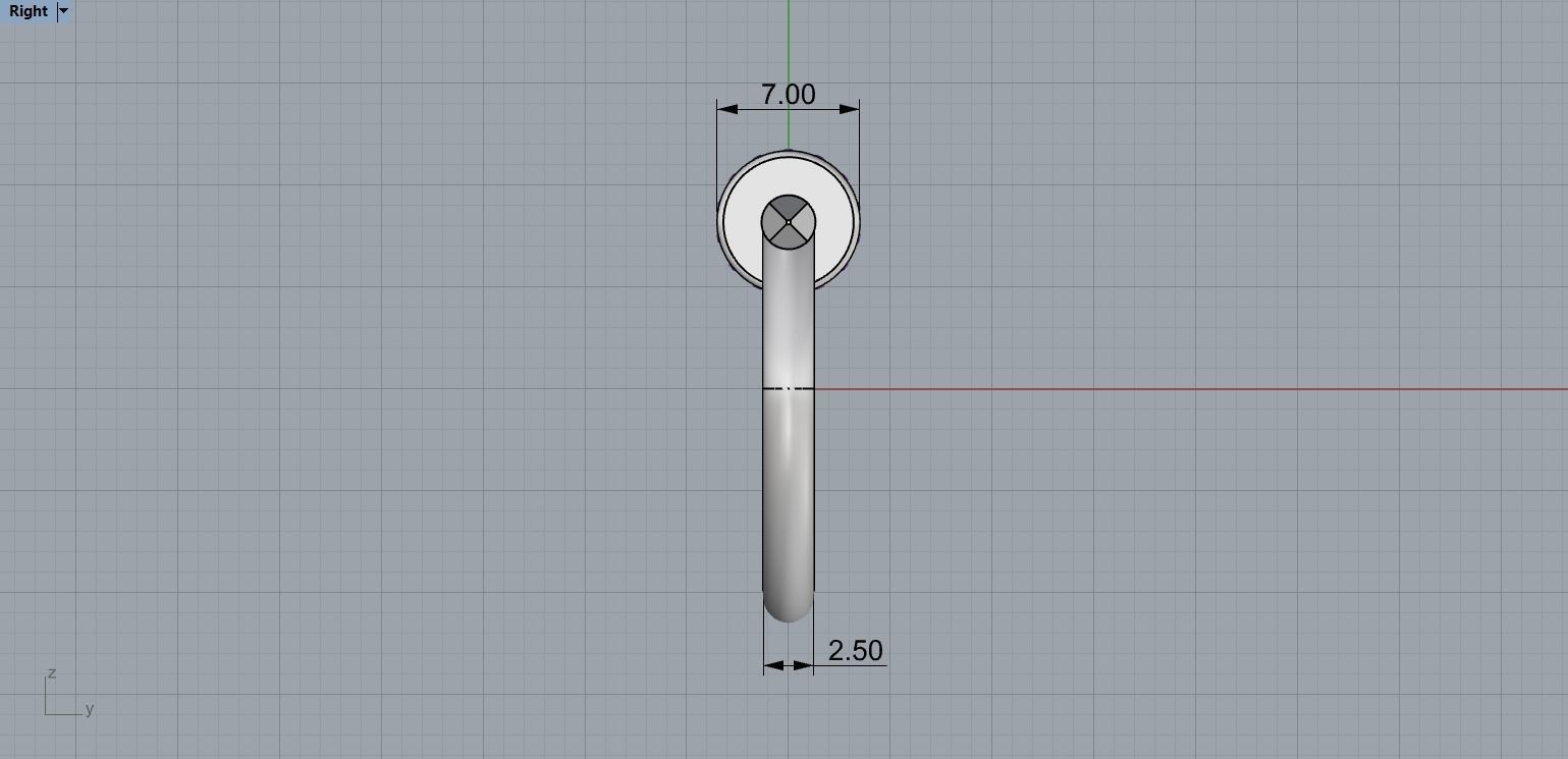 Nail Ring In The Finger with gems 20 Size N106 3D print model_8