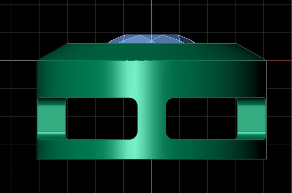  round bezel set pendant 1183 3D print model_9