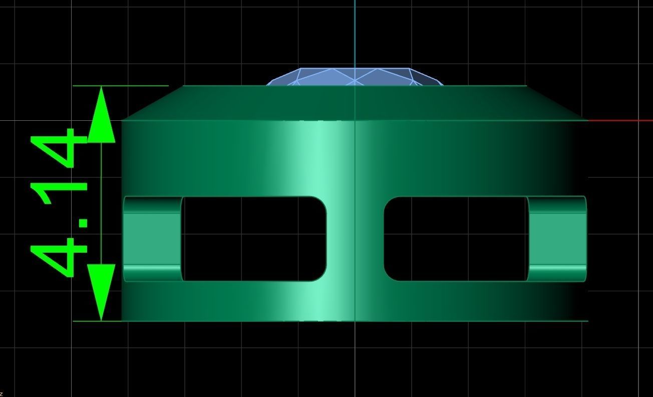  round bezel set pendant 1183 3D print model_8