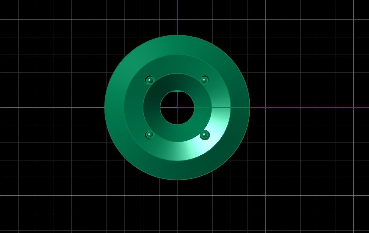  round bezel set pendant 1183 3D print model_11