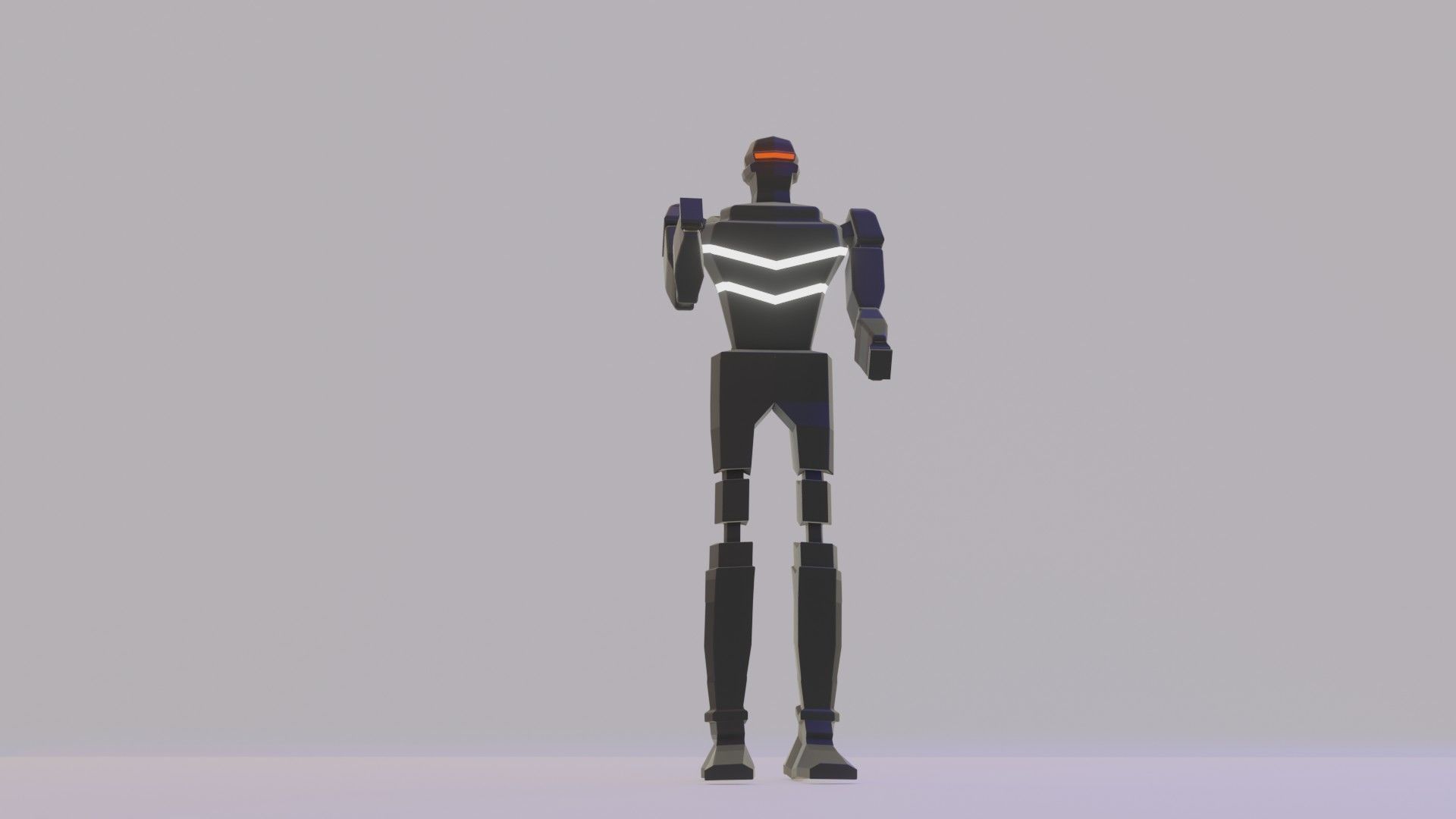 Black Robot 3D model_2