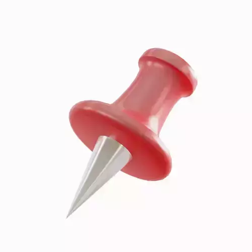 Pushpin 06 Low-poly 3D model