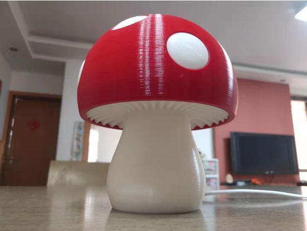 lamp mushroom led 3D print model_1