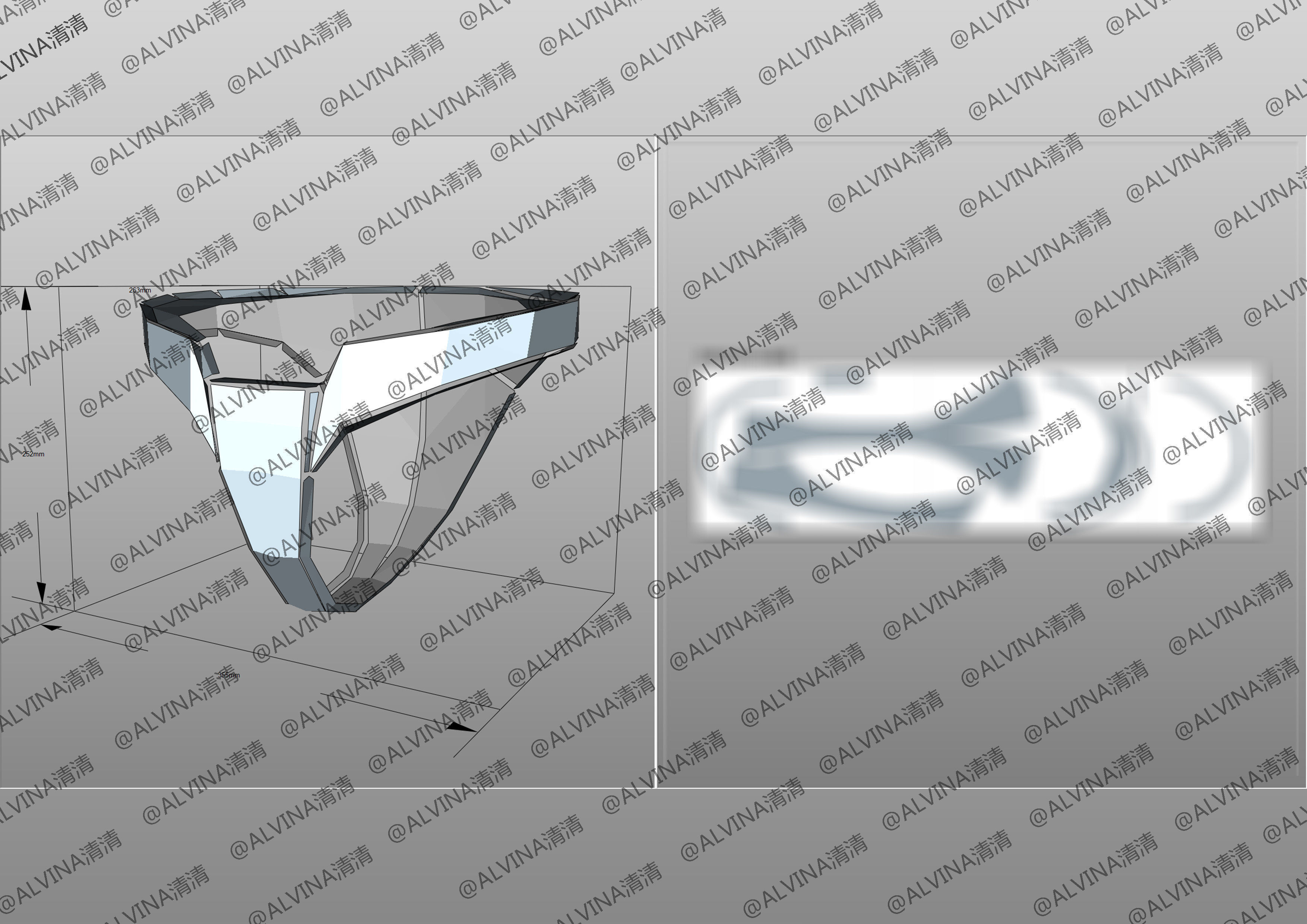 Doctor Who Cyberman V1 Armor -  Cosplay Pepakura Foam Template Low-poly 3D model_13