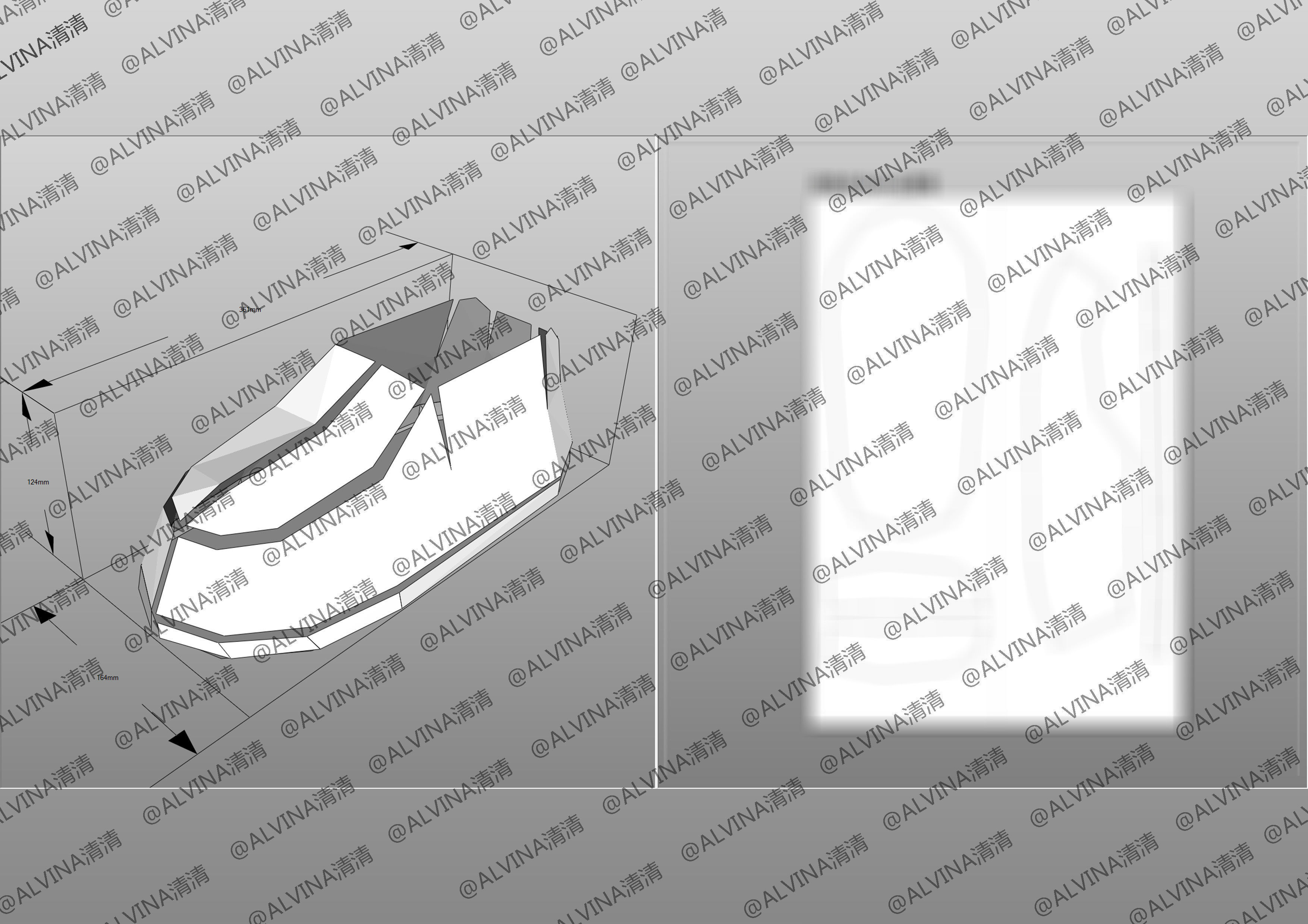 Doctor Who Cyberman V1 Armor -  Cosplay Pepakura Foam Template Low-poly 3D model_24