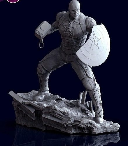 statue captain  america