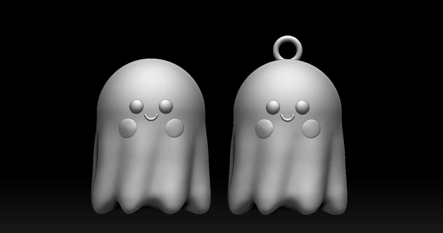 Cute Baby Ghost Statue and Pendant 3D Print Model Free 3D print model