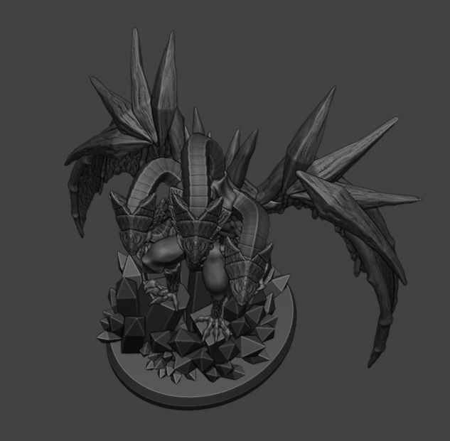 Trishula 3D printable miniature 3D print model_3