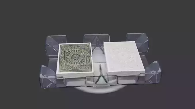 Deck Rotating Revolving Playing Card Tray  Card Holder