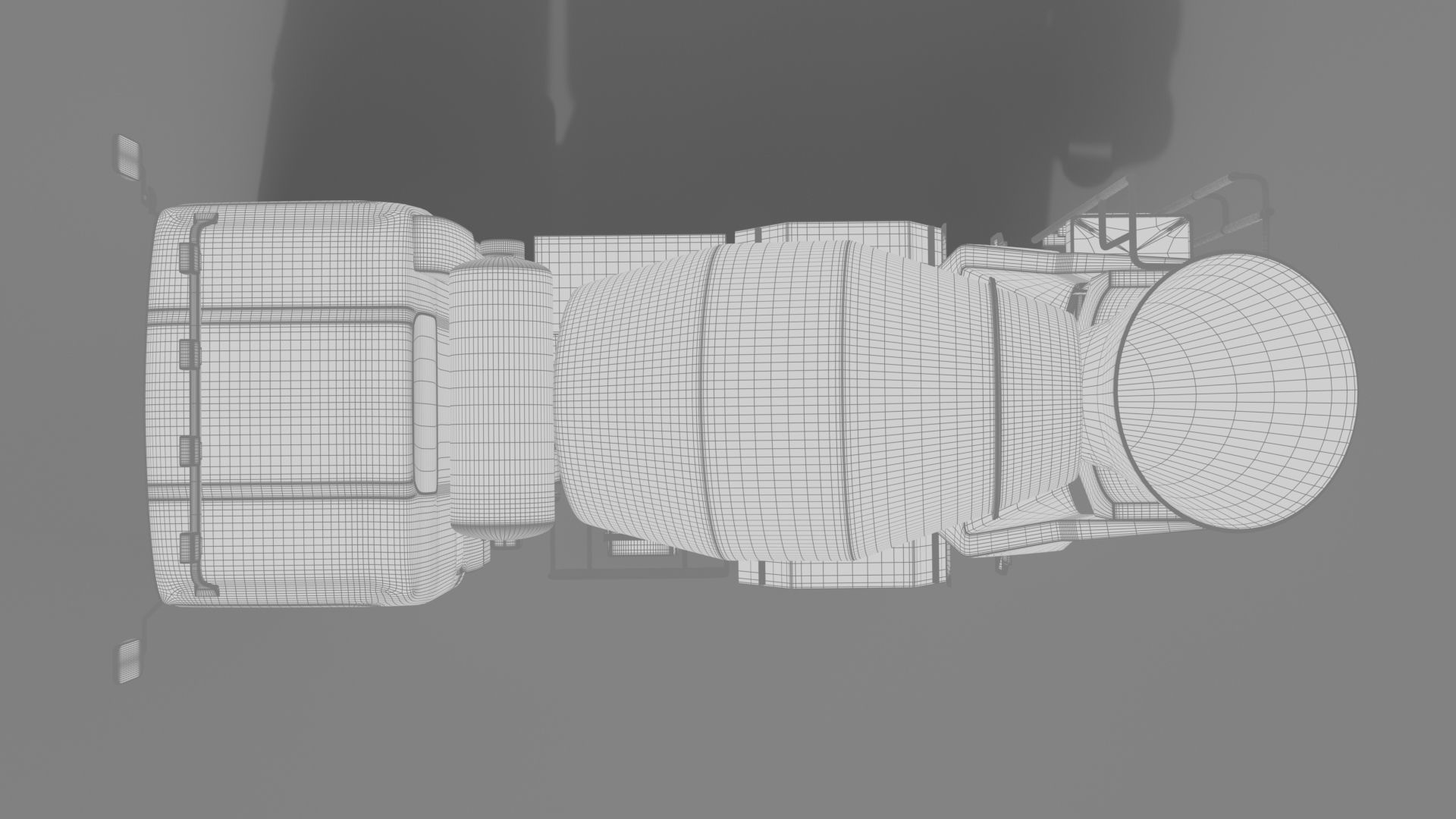 ISUZU NMR 130 cement Mixer 3D model_17