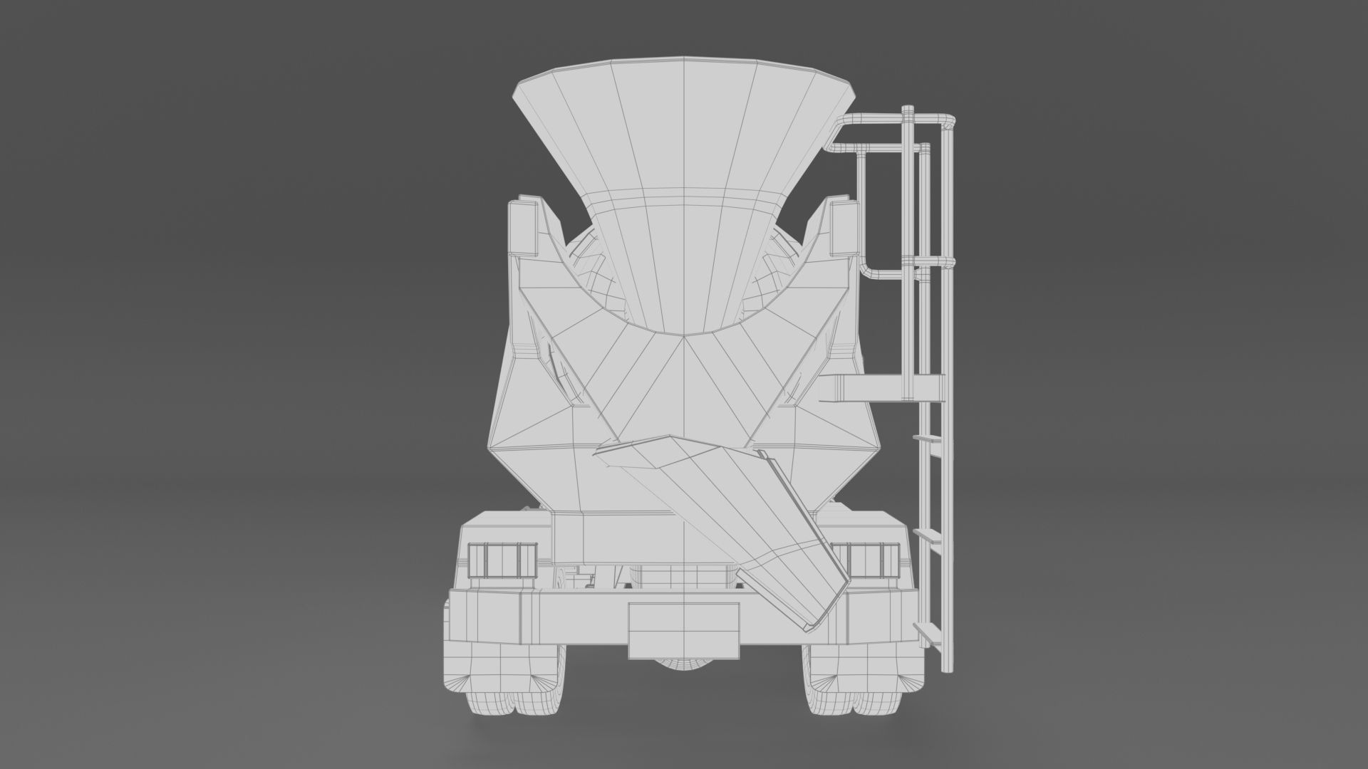 ISUZU NMR 130 cement Mixer 3D model_18