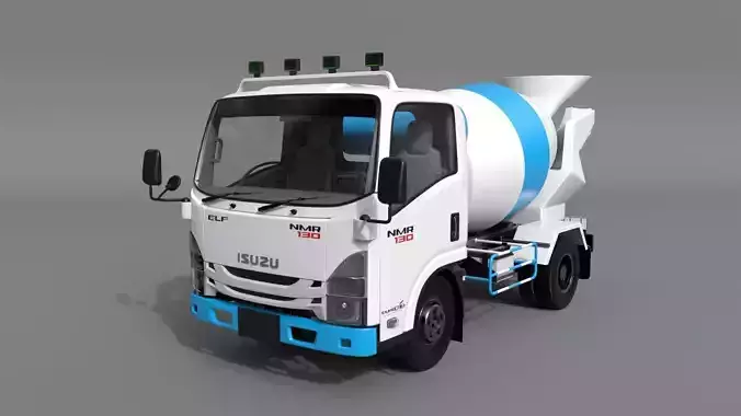 ISUZU NMR 130 cement Mixer 3D model