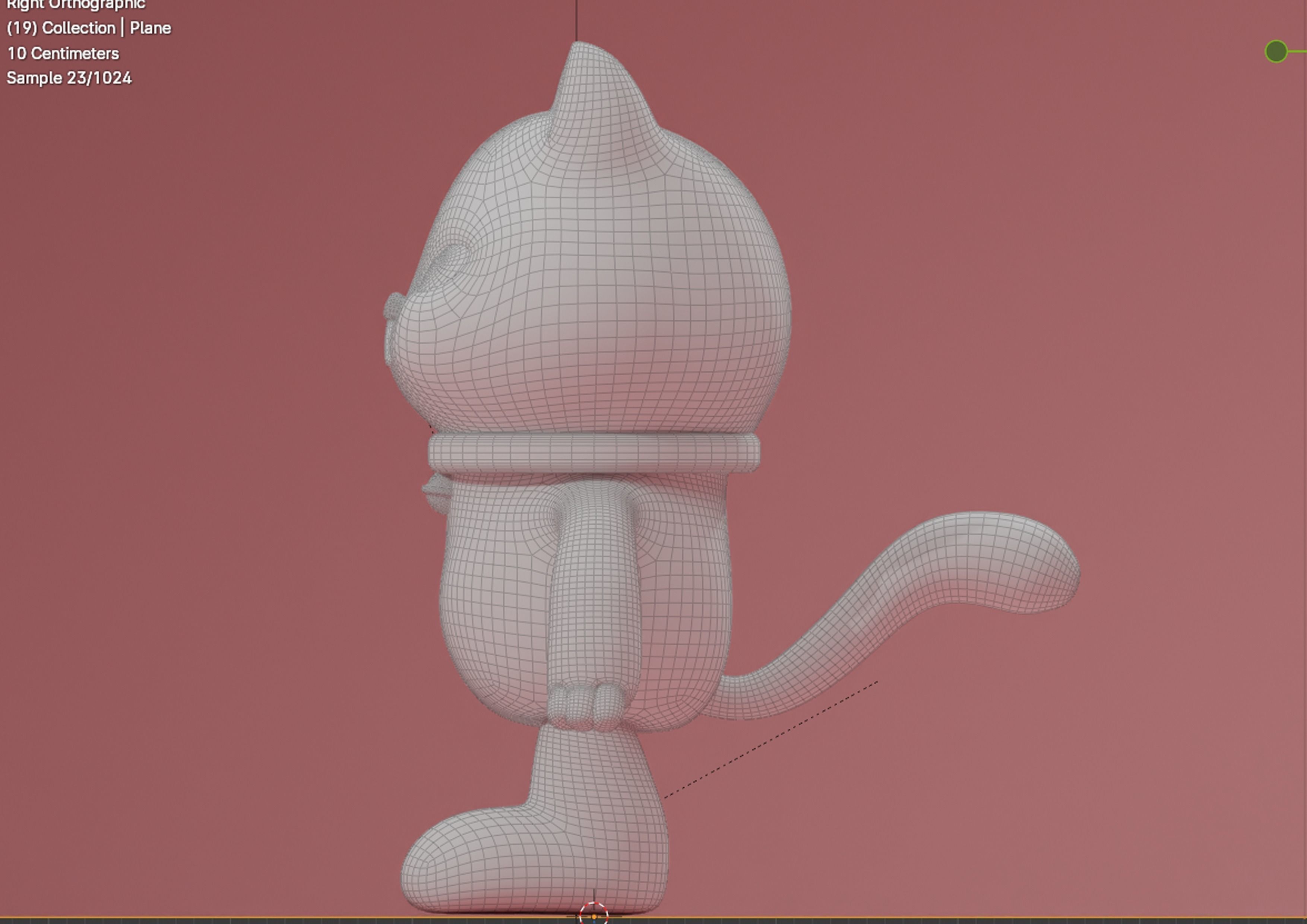3D print cute cat model toy 3D print model_5