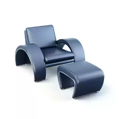 Modern Leather Lounge Chair