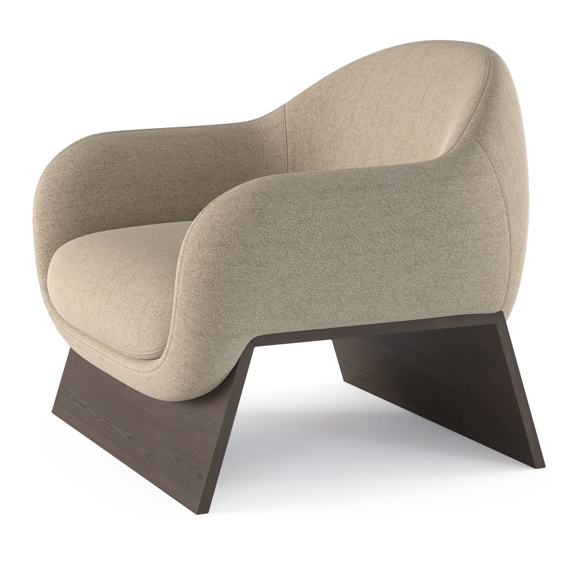 Bonaldo Boolean armchair 3D model_5