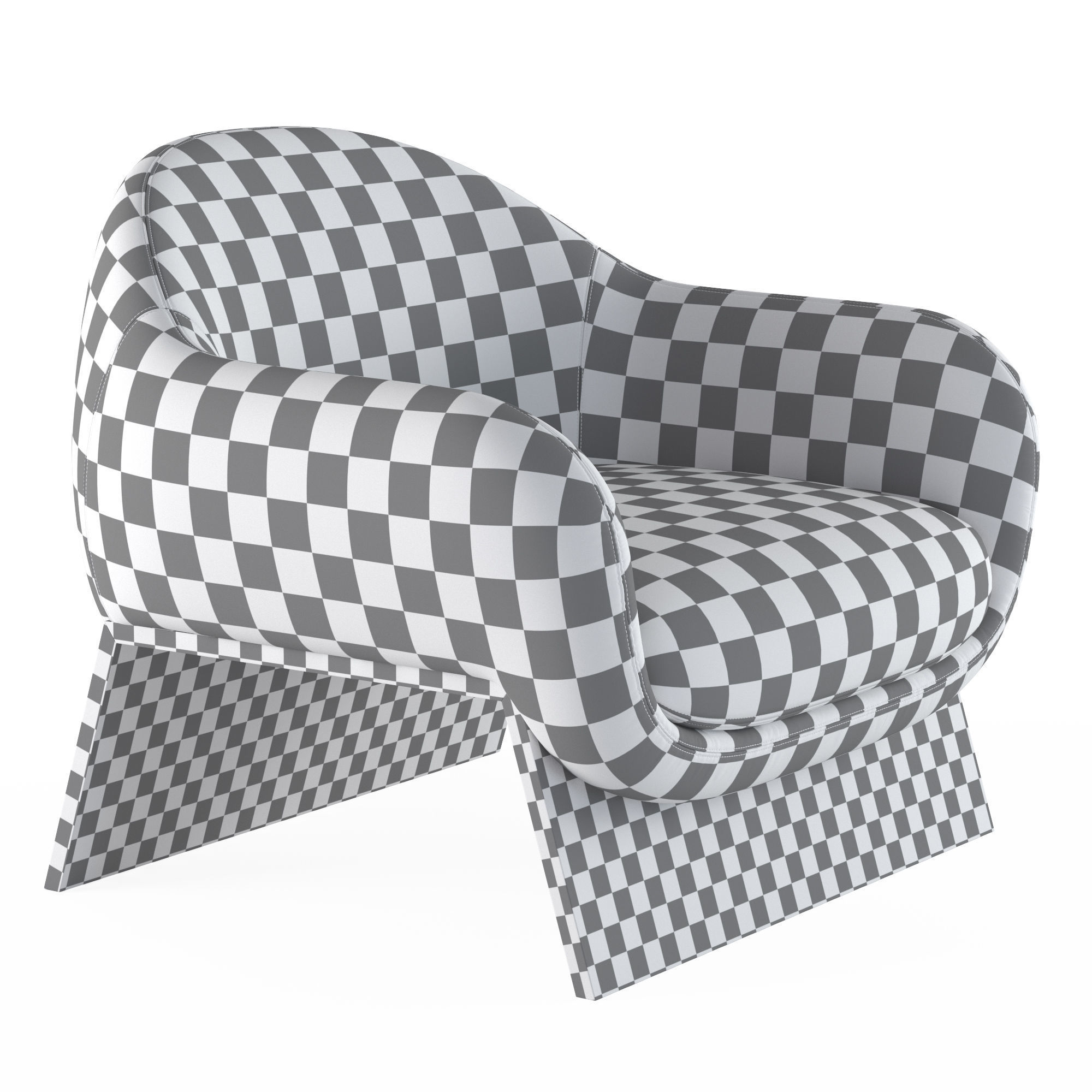 Bonaldo Boolean armchair 3D model_7