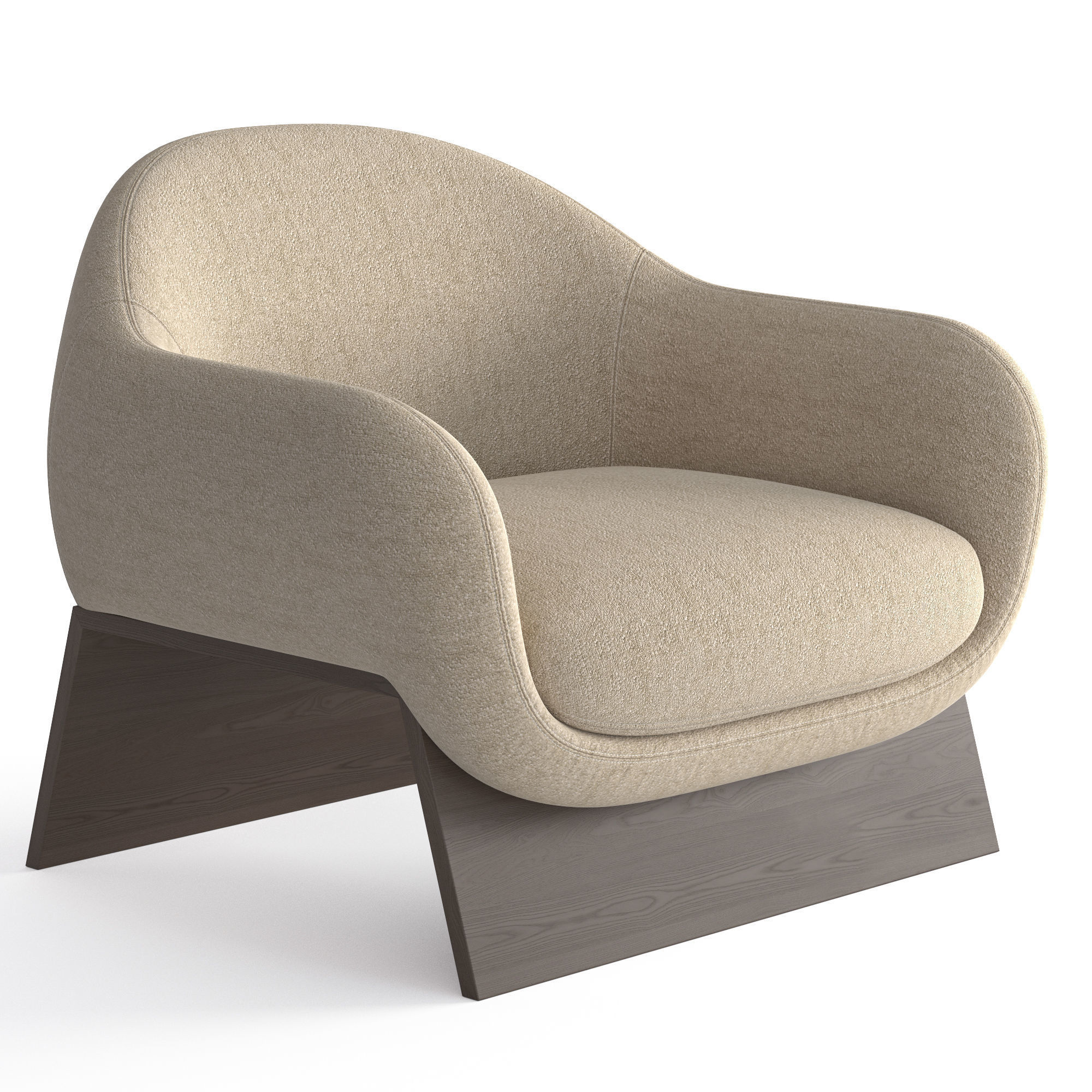 Bonaldo Boolean armchair 3D model_2