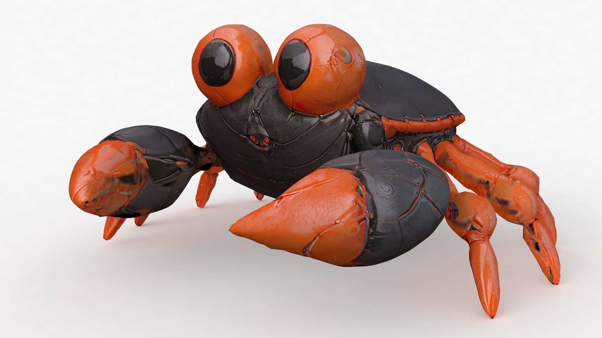Crab Cartoon Low-poly 3D model_14