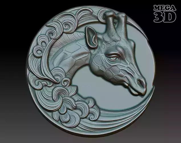 Giraffe Basrelief 240530