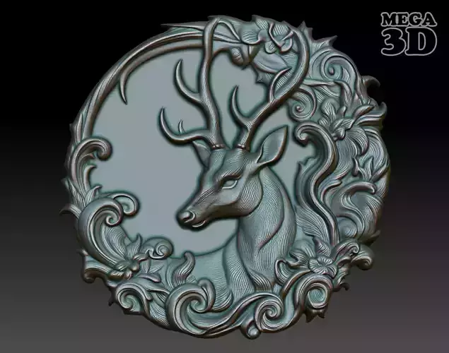 Deer Basrelief 240530