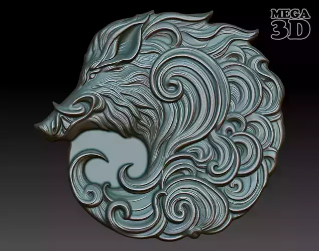 Boar Basrelief 240530