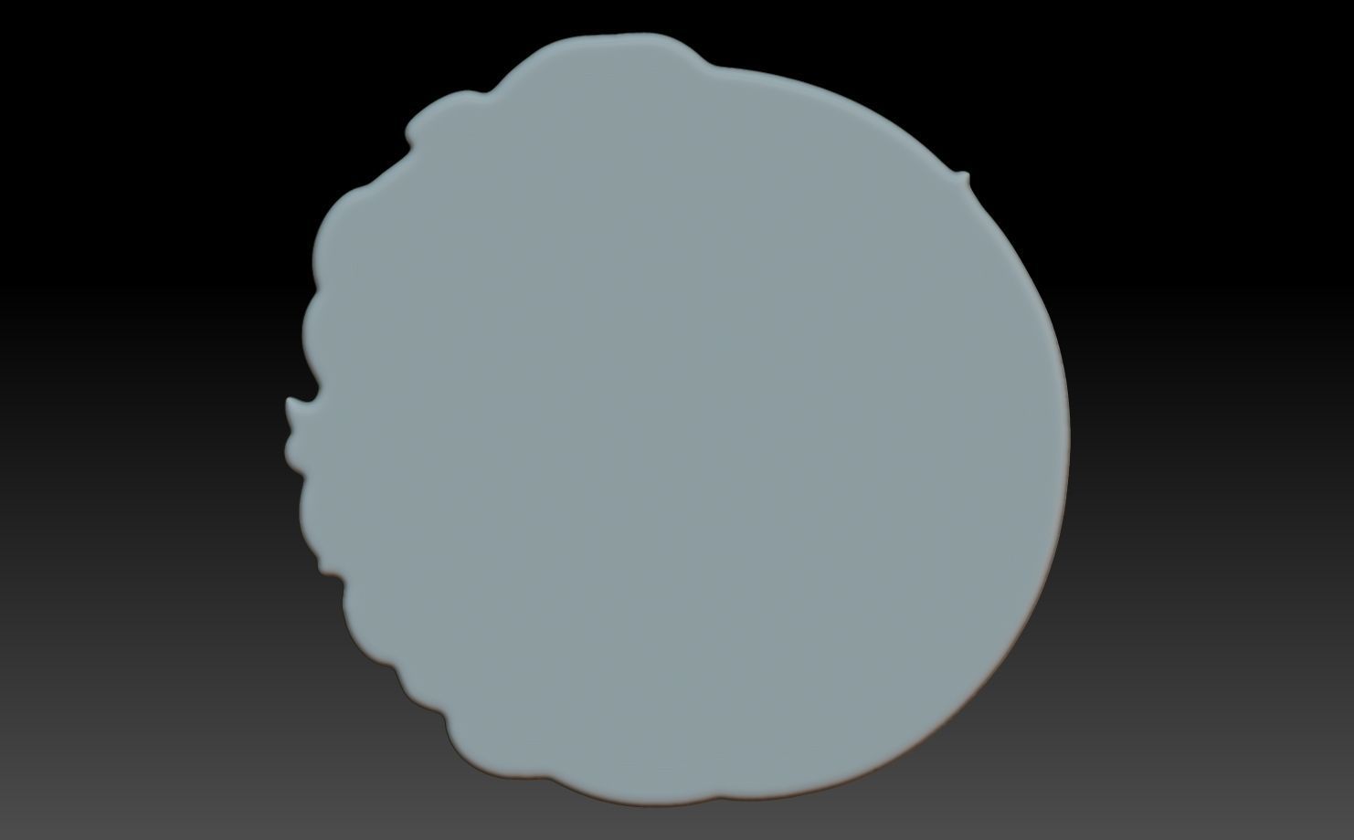 Baboon Basrelief 240530 3D print model_5