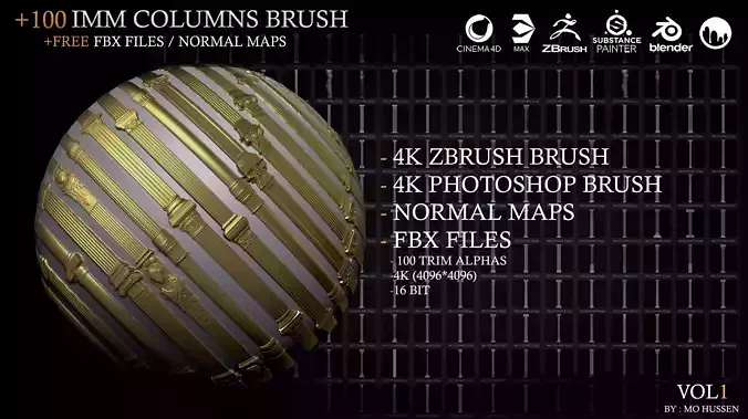4k Classic Column Brushes  