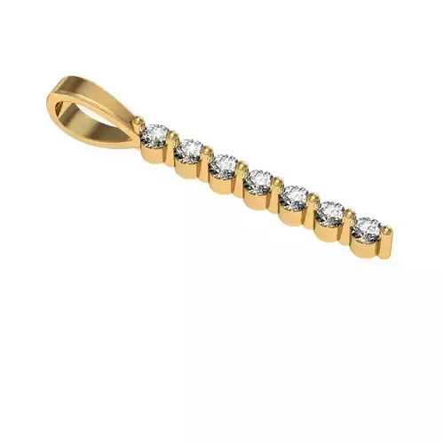 delicate straight pendant