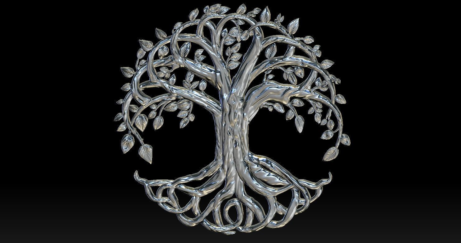 Tree of Life Lucky Relief 3D print model_15