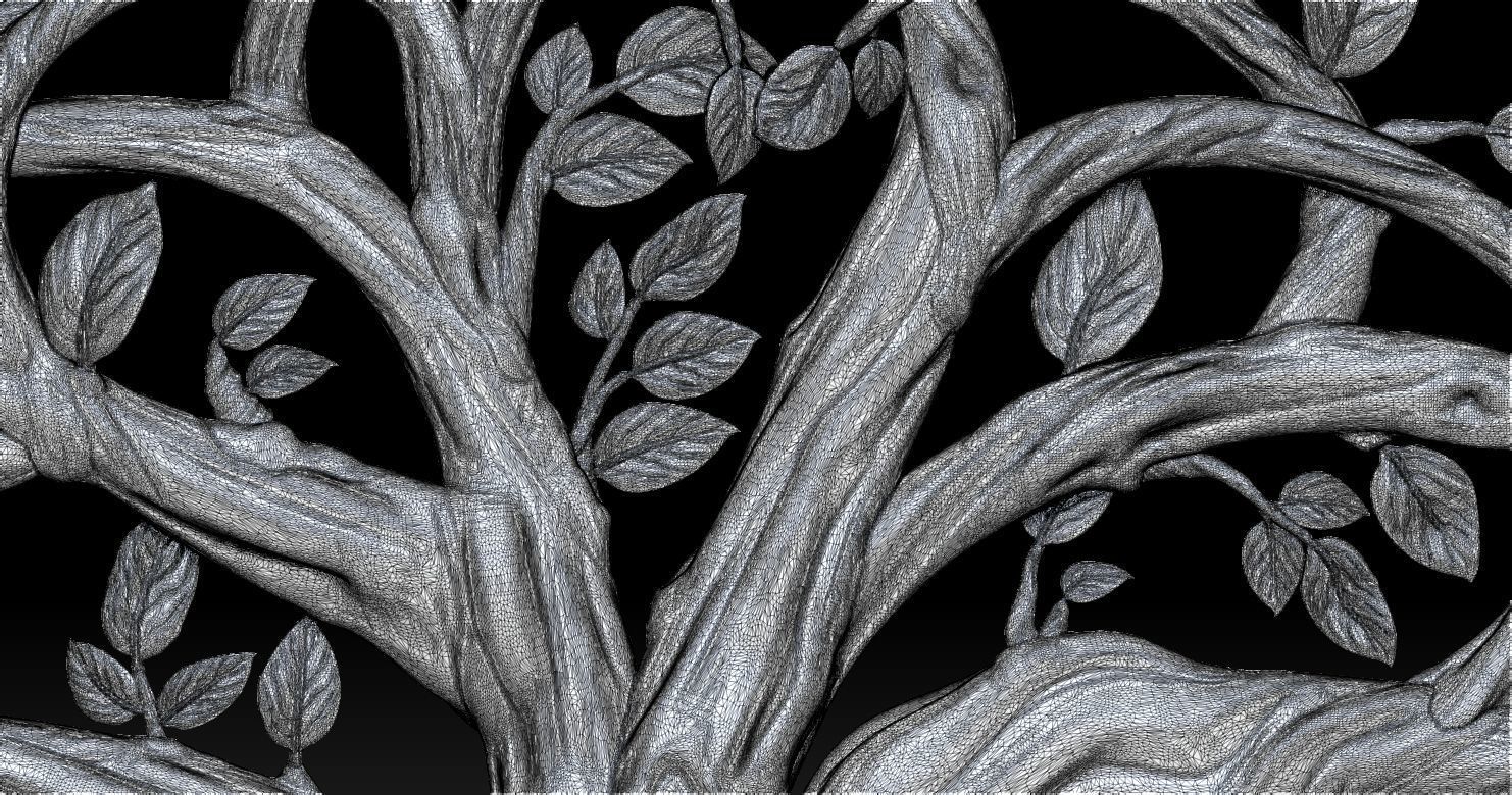 Tree of Life Lucky Relief 3D print model_3