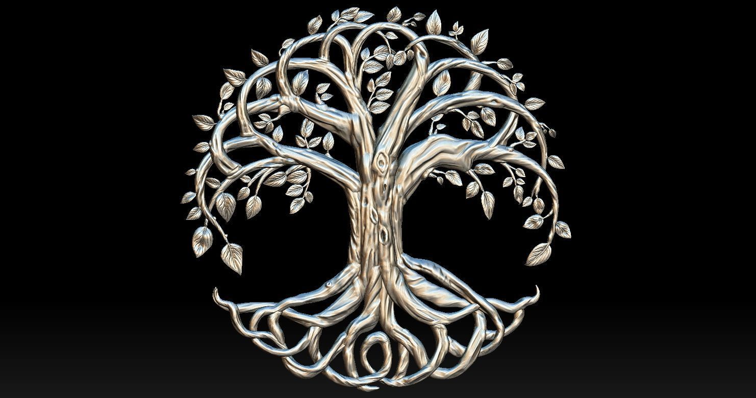 Tree of Life Lucky Relief 3D print model_18
