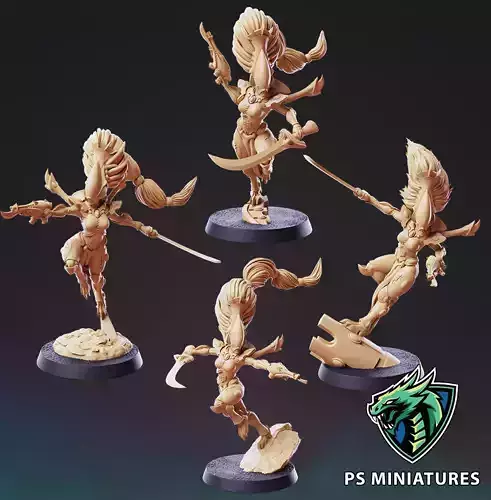 Space Elf Wailing Phantoms Bundle 3D print model