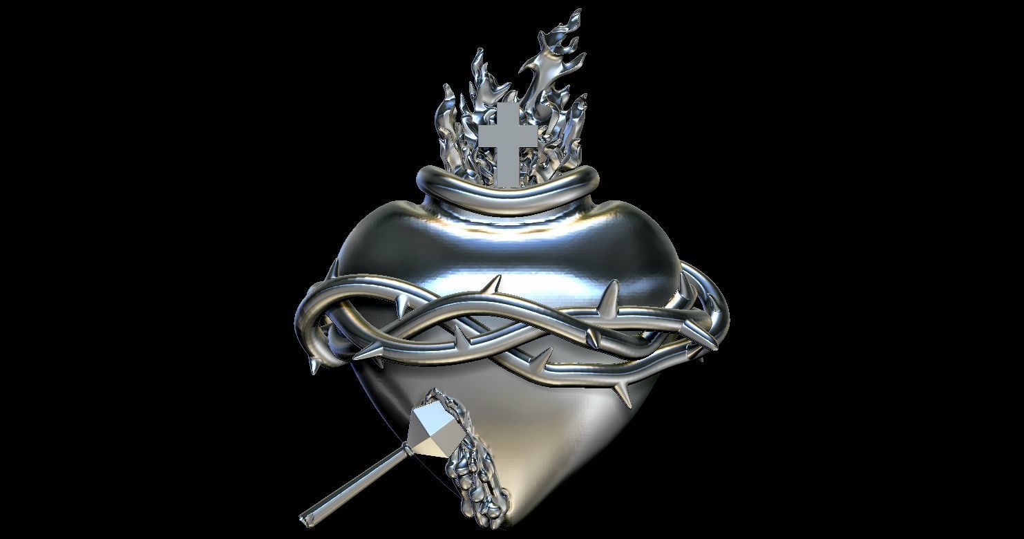 Sacred Heart of Jesus 3D Print Model 3D print model_30