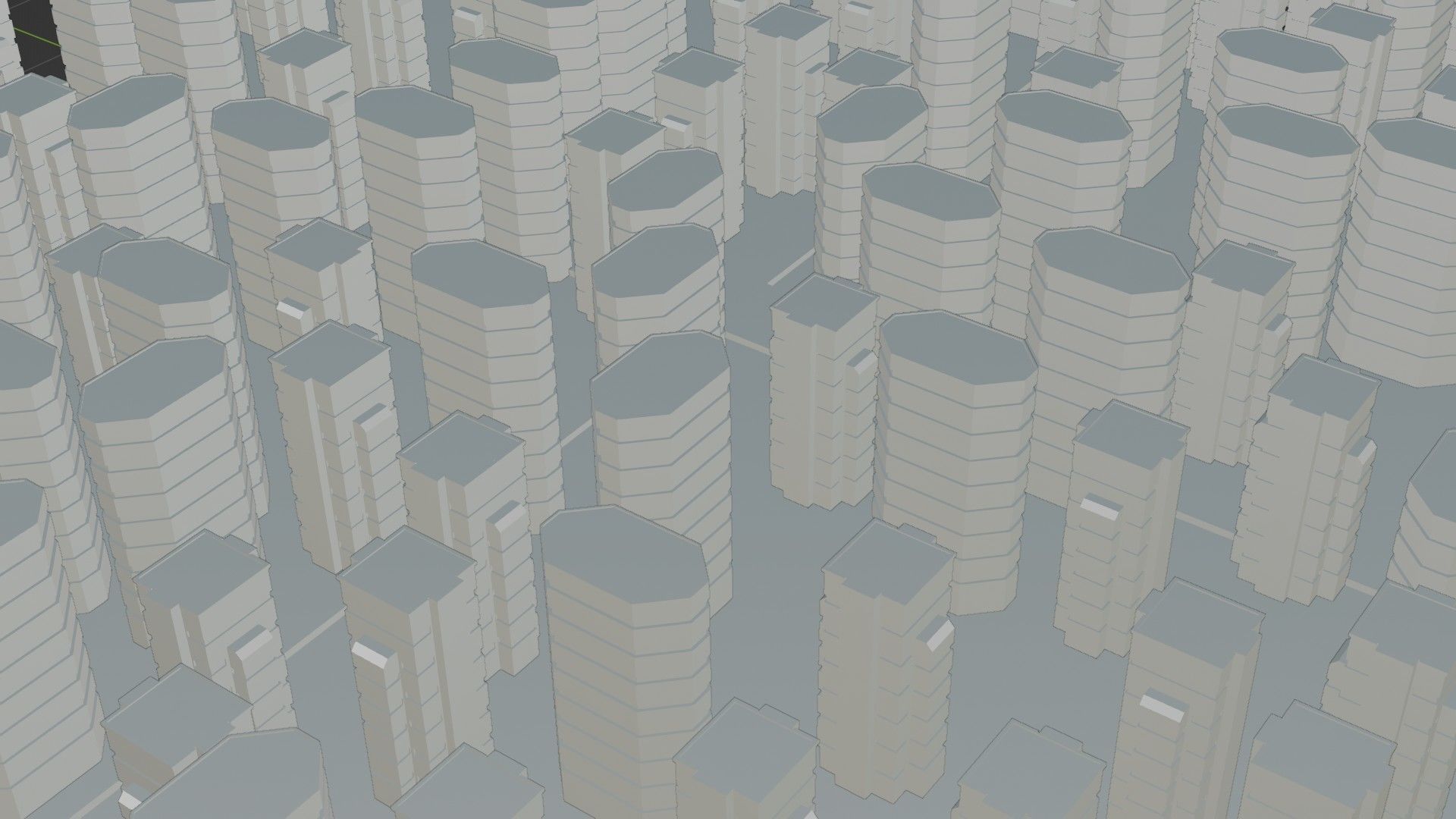 Sci-fi City Buildings 01 Low-poly 3D model_5