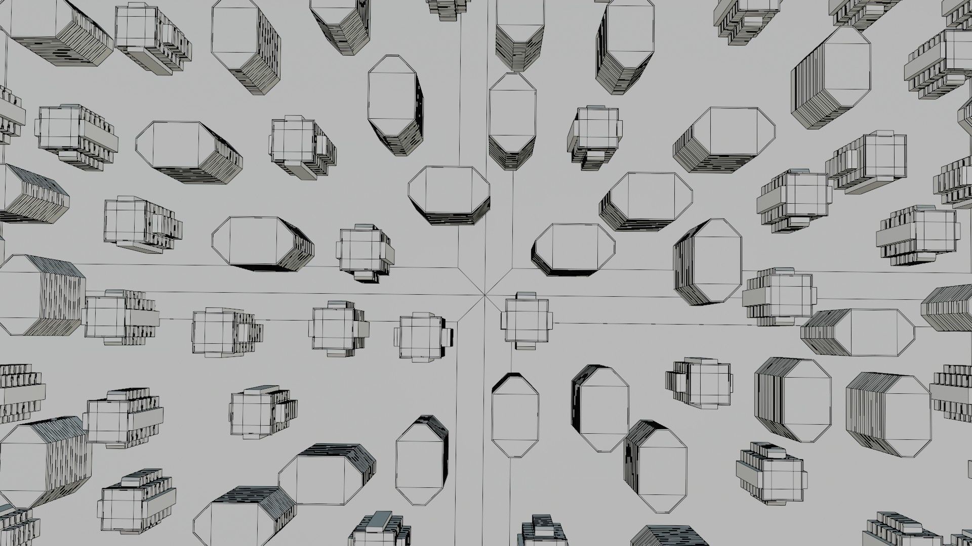 Sci-fi City Buildings 01 Low-poly 3D model_8