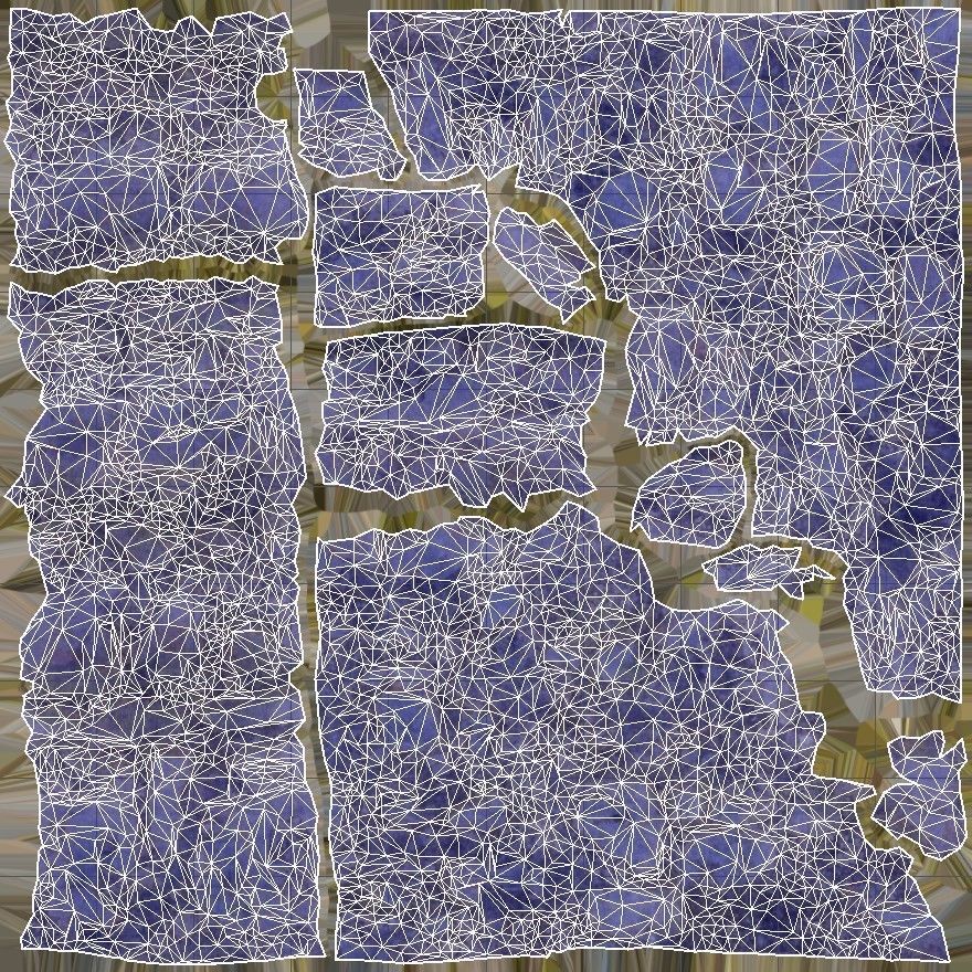 Game rock stair Low-poly 3D model_2