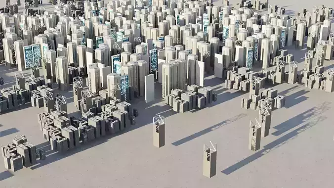 Sci-fi City Buildings 03