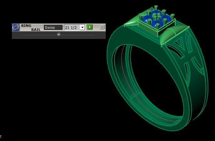 men wedding ring 3D print model_14