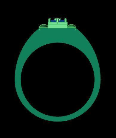 men wedding ring 3D print model_11