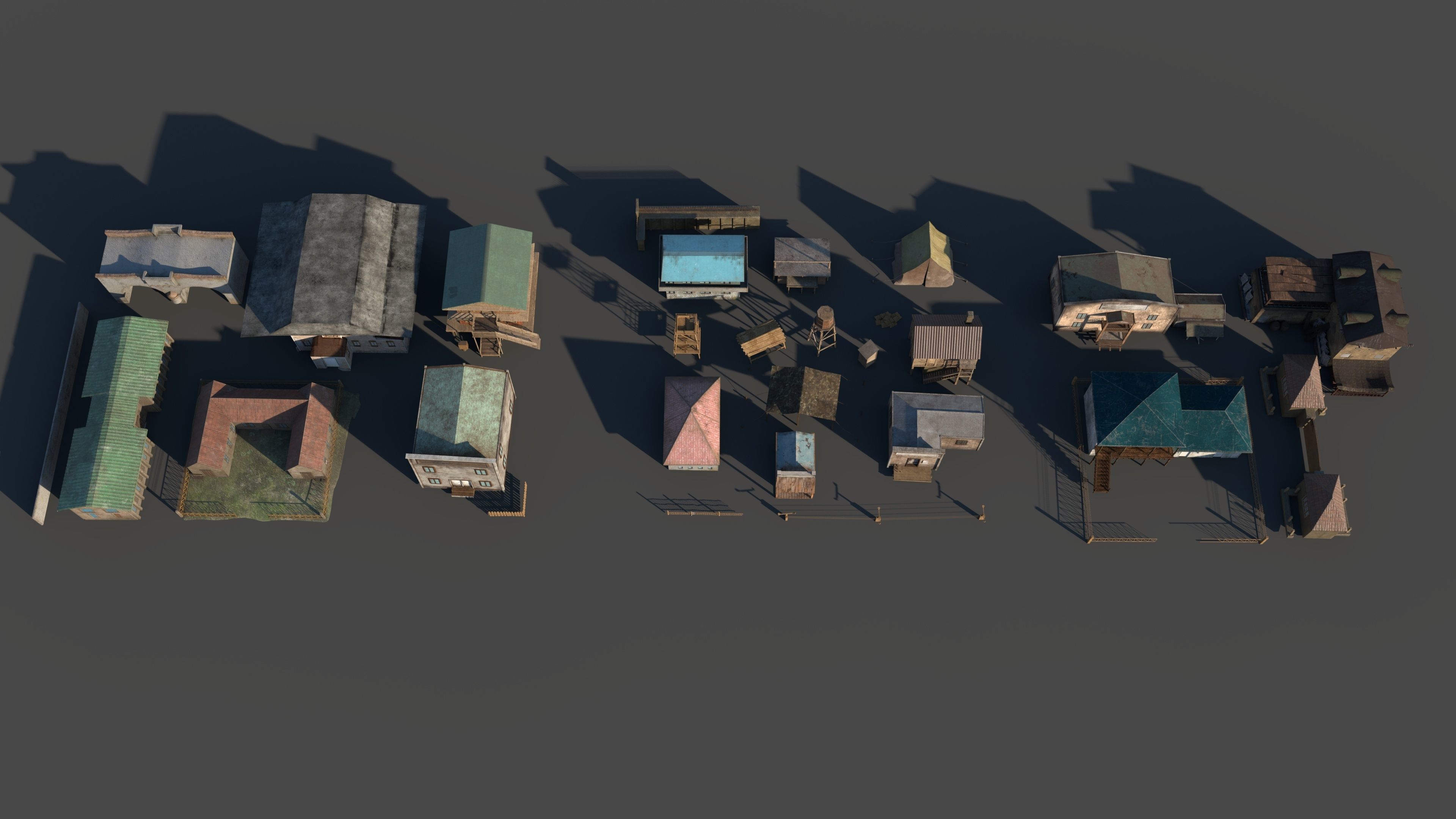  Game assets pack 3D model_1