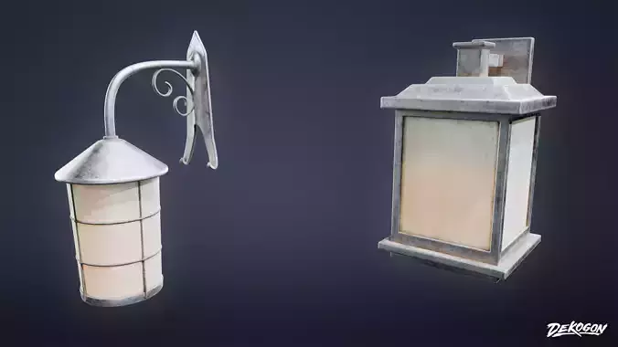 LIGHTING - Lights Exterior Set 01 - LOW POLY AND NANITE