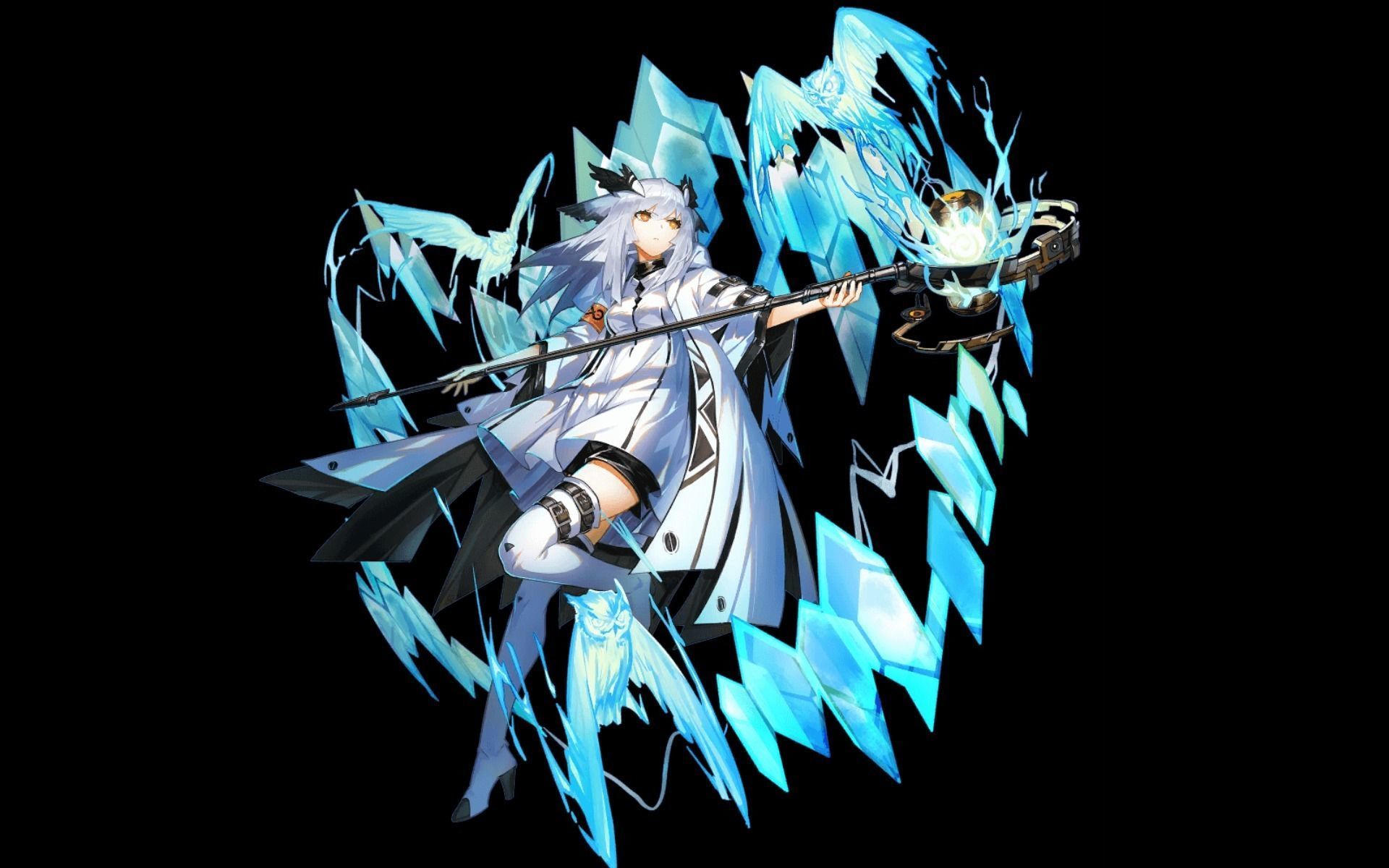 Ptilopsis Staff from Arknights 3D print model_2