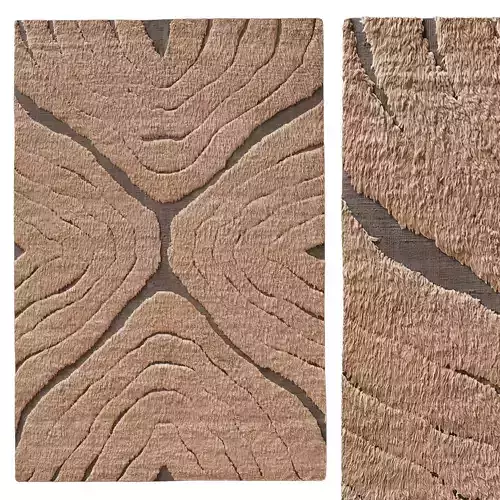 TARRAS WOOL RUG Burnt Caramel