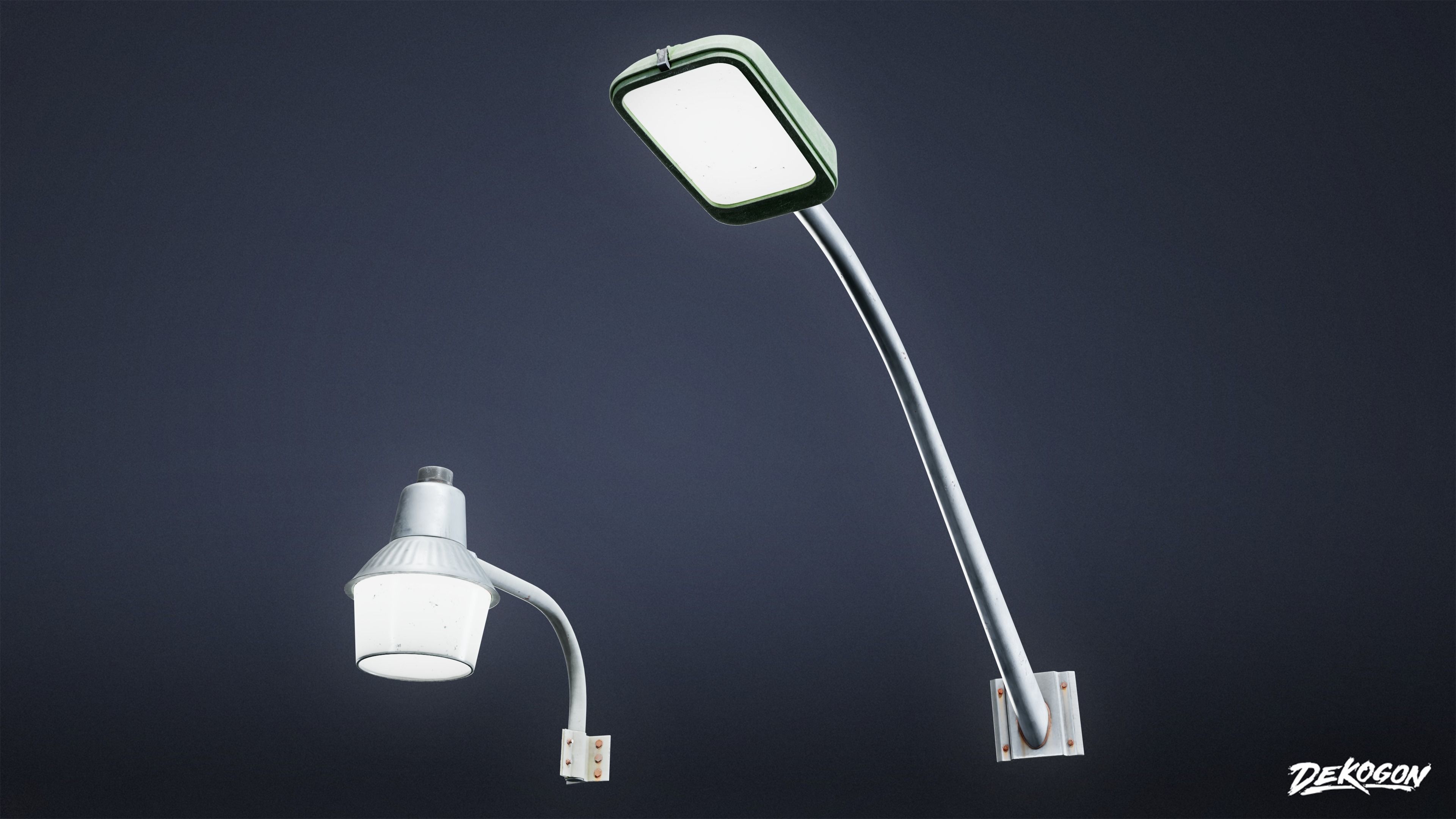 LIGHTING - Light Industrial Set 13 - LOW POLY AND NANITE Low-poly 3D model_6