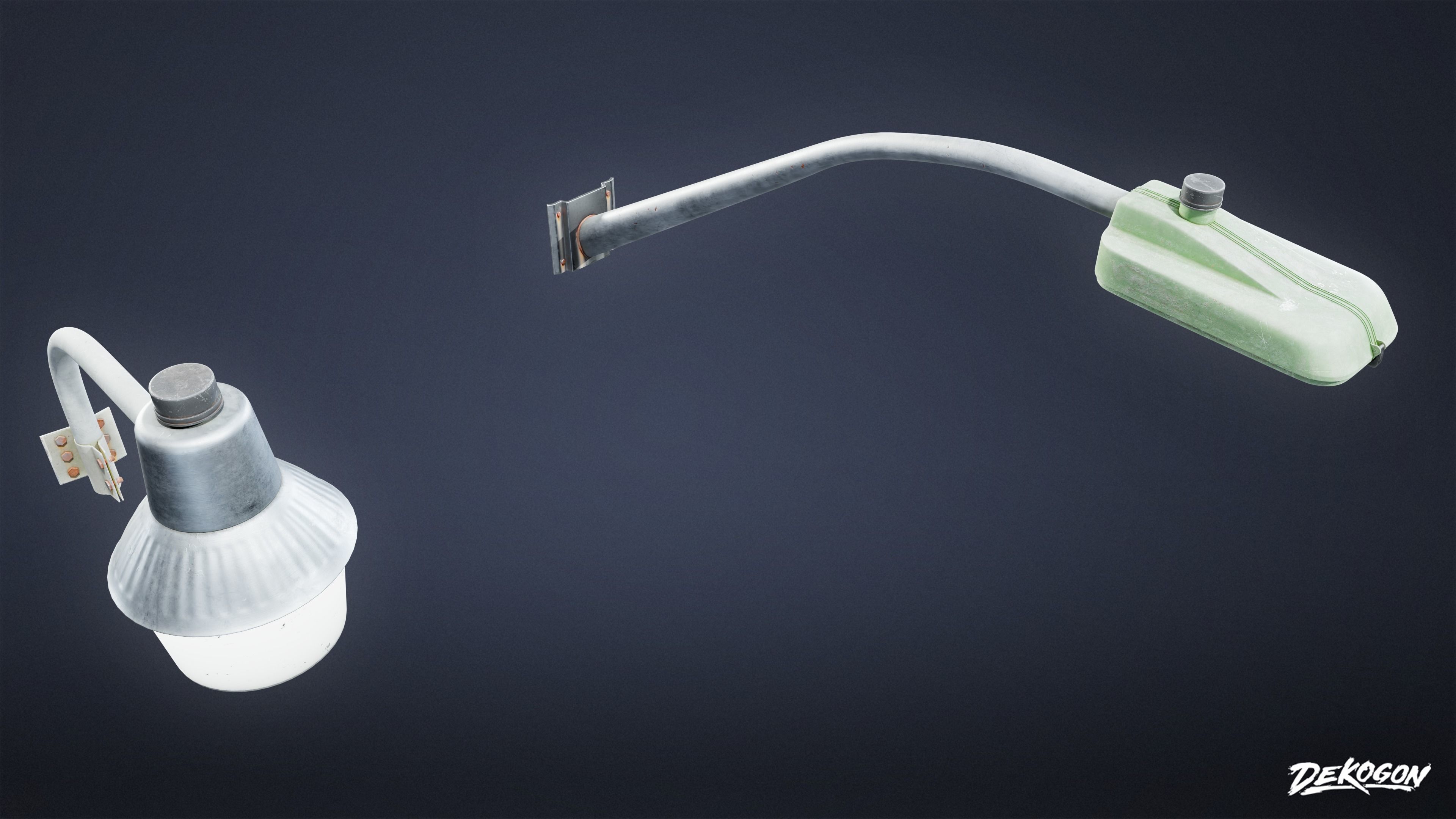 LIGHTING - Light Industrial Set 13 - LOW POLY AND NANITE Low-poly 3D model_8