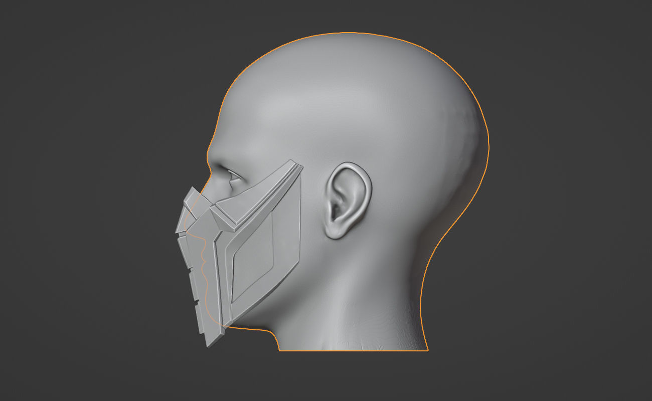 Sub Zero mask from Mortal Kombat 11 - Endless Winter 3D print model_2