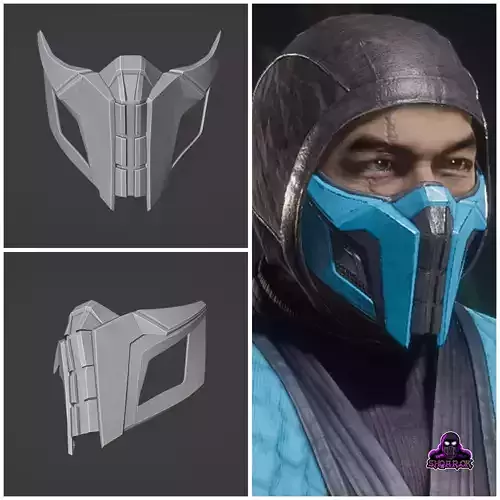 Sub Zero mask from Mortal Kombat 11 - Endless Winter