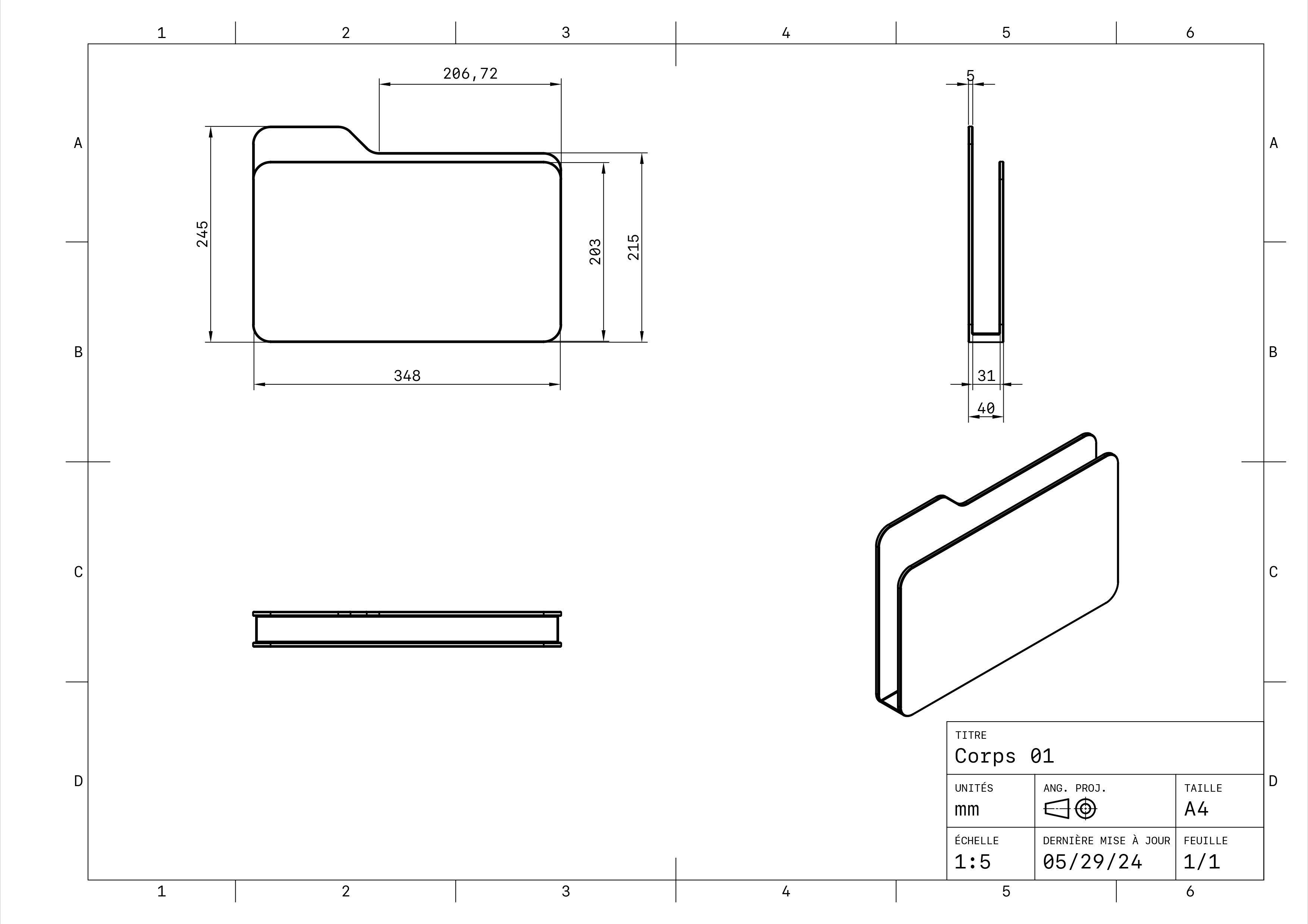 PORTE DOCUMENT  3D print model_2