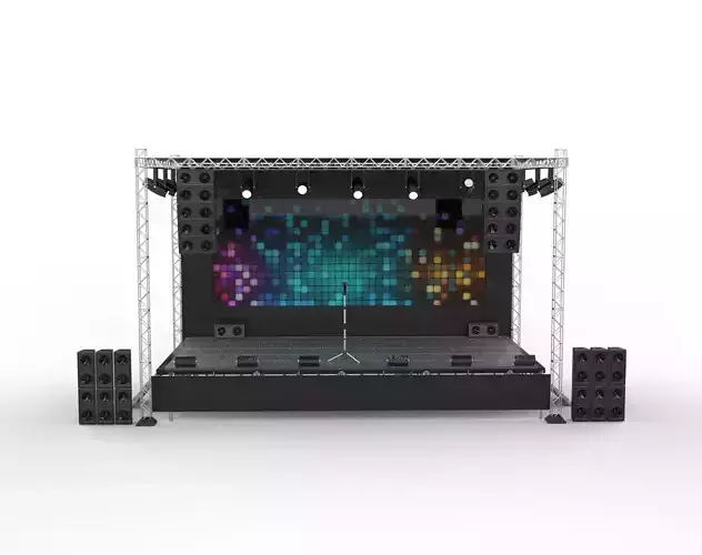 stage  3D model